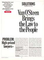 Van O'Steen Brings the Law to the People