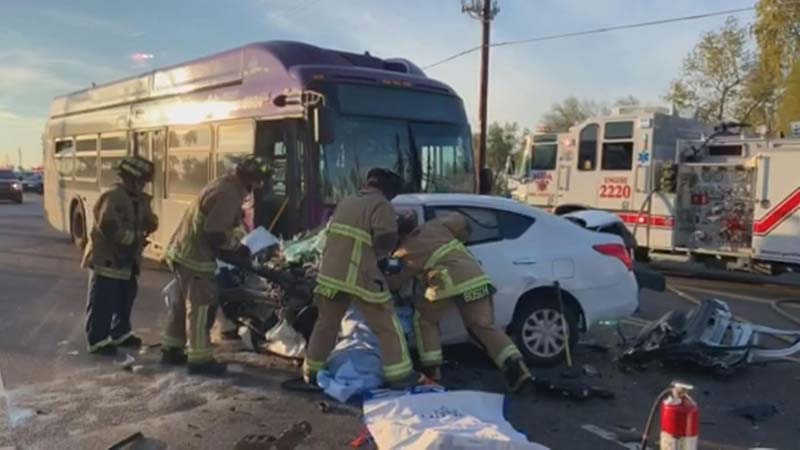 Valley Metro Bus Accident Mesa Az
